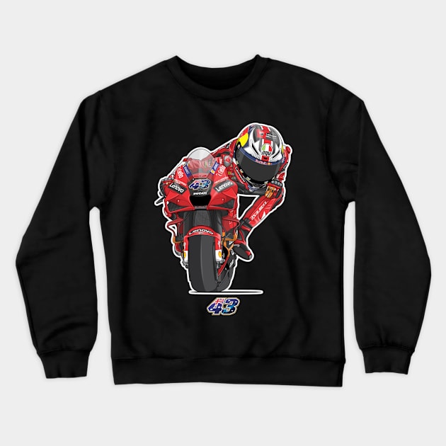 Jack Miller 43 Toon Crewneck Sweatshirt by lavonneroberson